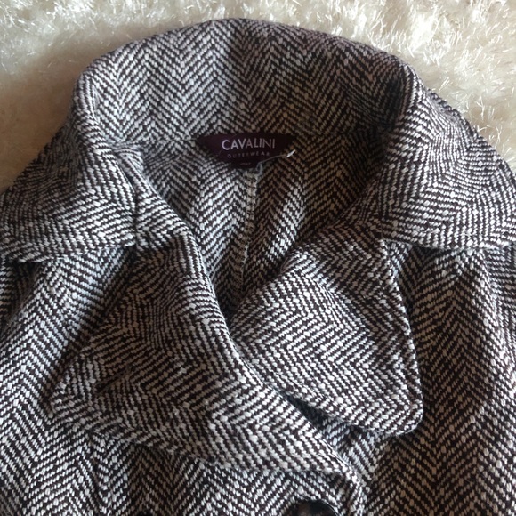 🌺🌺 SOLD ** 🌺🌺🌺. Pea coat 🧥 gray ! CAVALINI - Picture 7 of 8